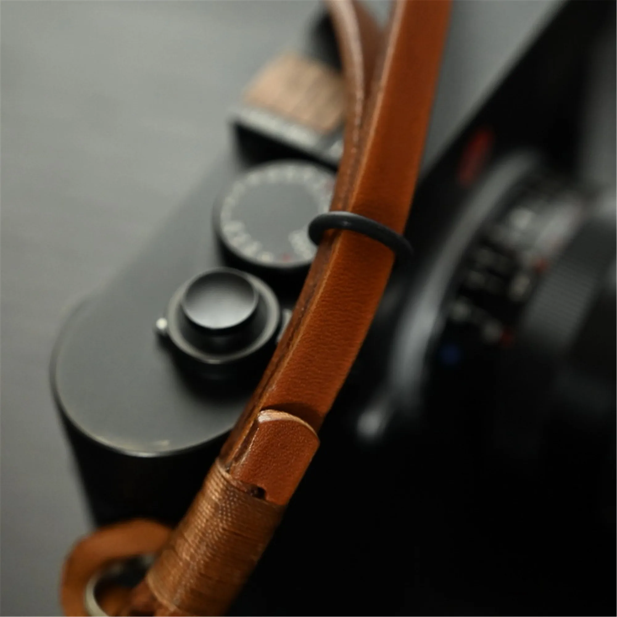 For Leica Fuji Sony Olympus Canon Nikon Mirrorless Camera Handmade Leather Camera Wrist Hand Strap