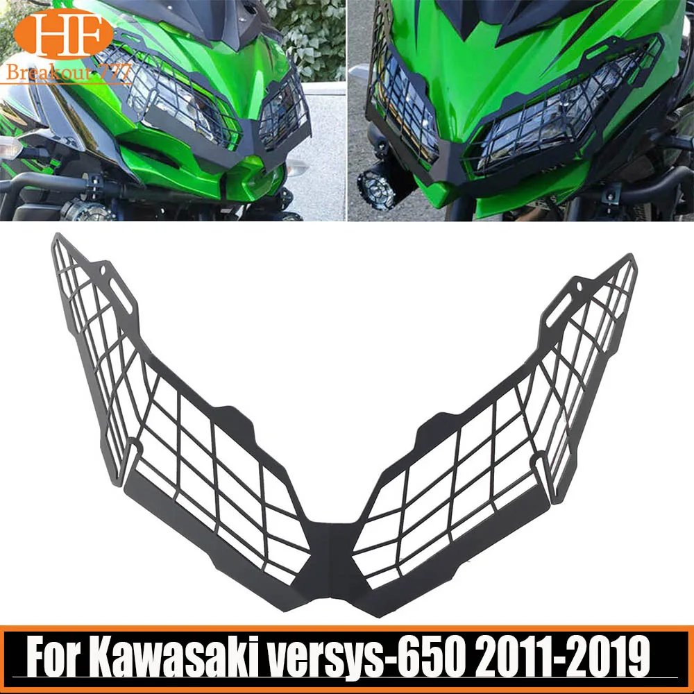 Motorcycle Headlight Shield Guard Protector Headlamp Grille Cover For Kawasaki versys-650 2011-2019 versys-1000 2015-2019 ﻿