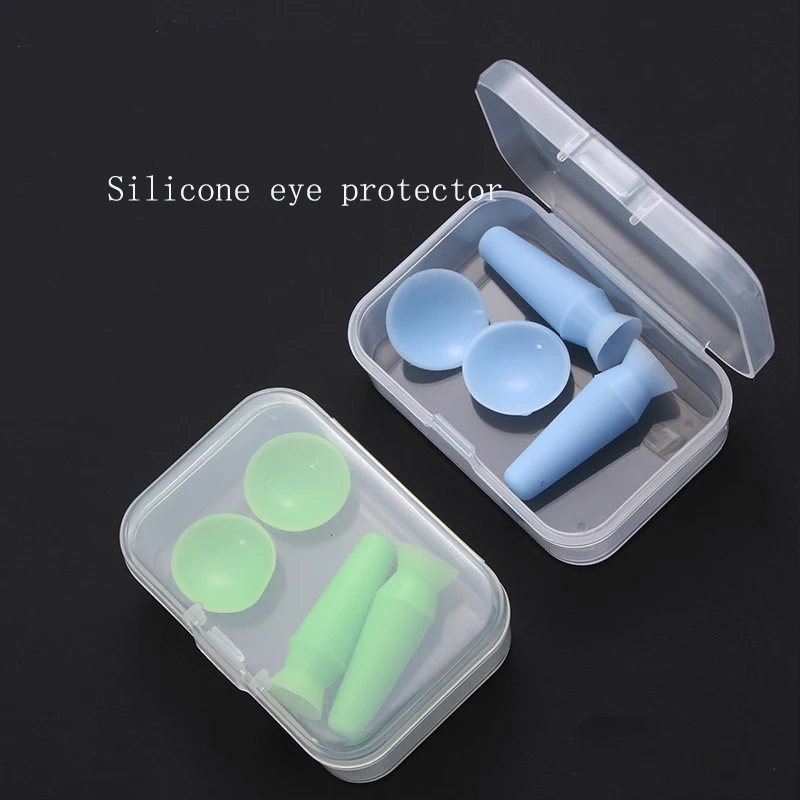 Couverture de protection des yeux en silicone de style coréen, double paupière intégrée, ventouse artificielle