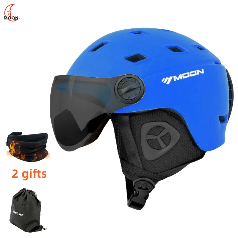 

MOON-Body Molding Ski Helmet, Protective Cap, Outdoor Equipment, Sports Equipment, Professional Snow Helmet