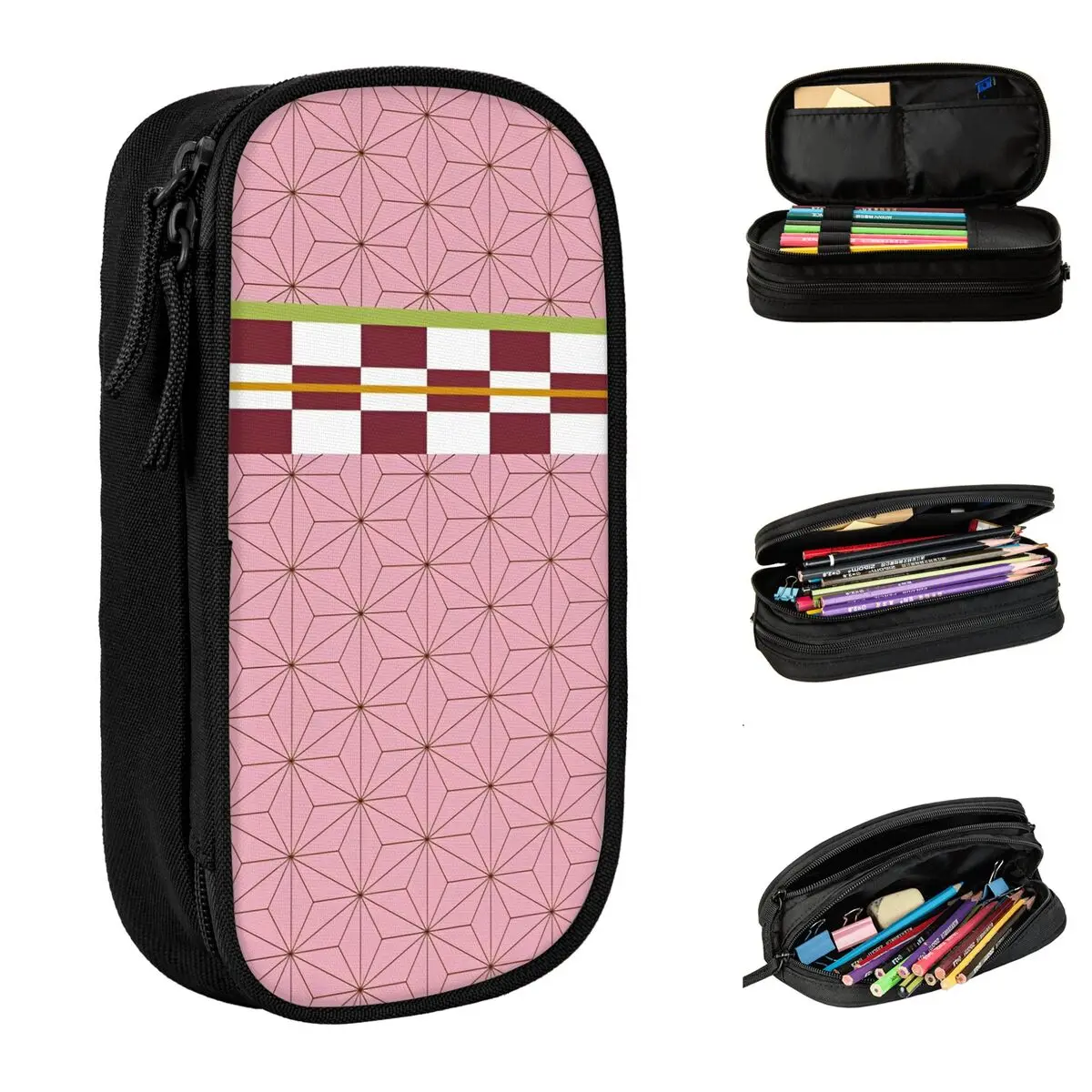 

Demon Slayer Anime Pencil Case Kamado Nezuko Back To School Pencil Cases Zipper Girl University Pencil Bag Stationery Organizer