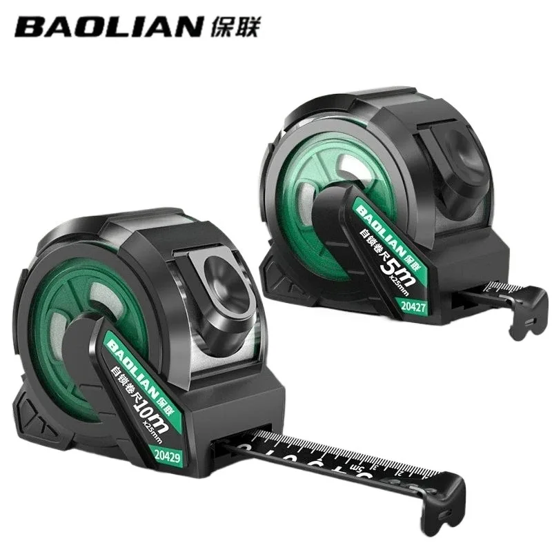 BAOLIAN Self Locking Portable Steel Tape Measure  Precise Woodworking Measuring Tool For Building Decoration And Daily Measuring