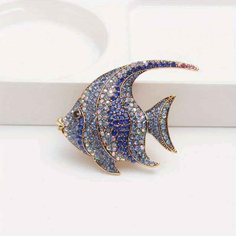 Rhinestone Lovely Crab Brooches for Women New Sparking Sea Animal Party Casual Brooch Pin Gifts