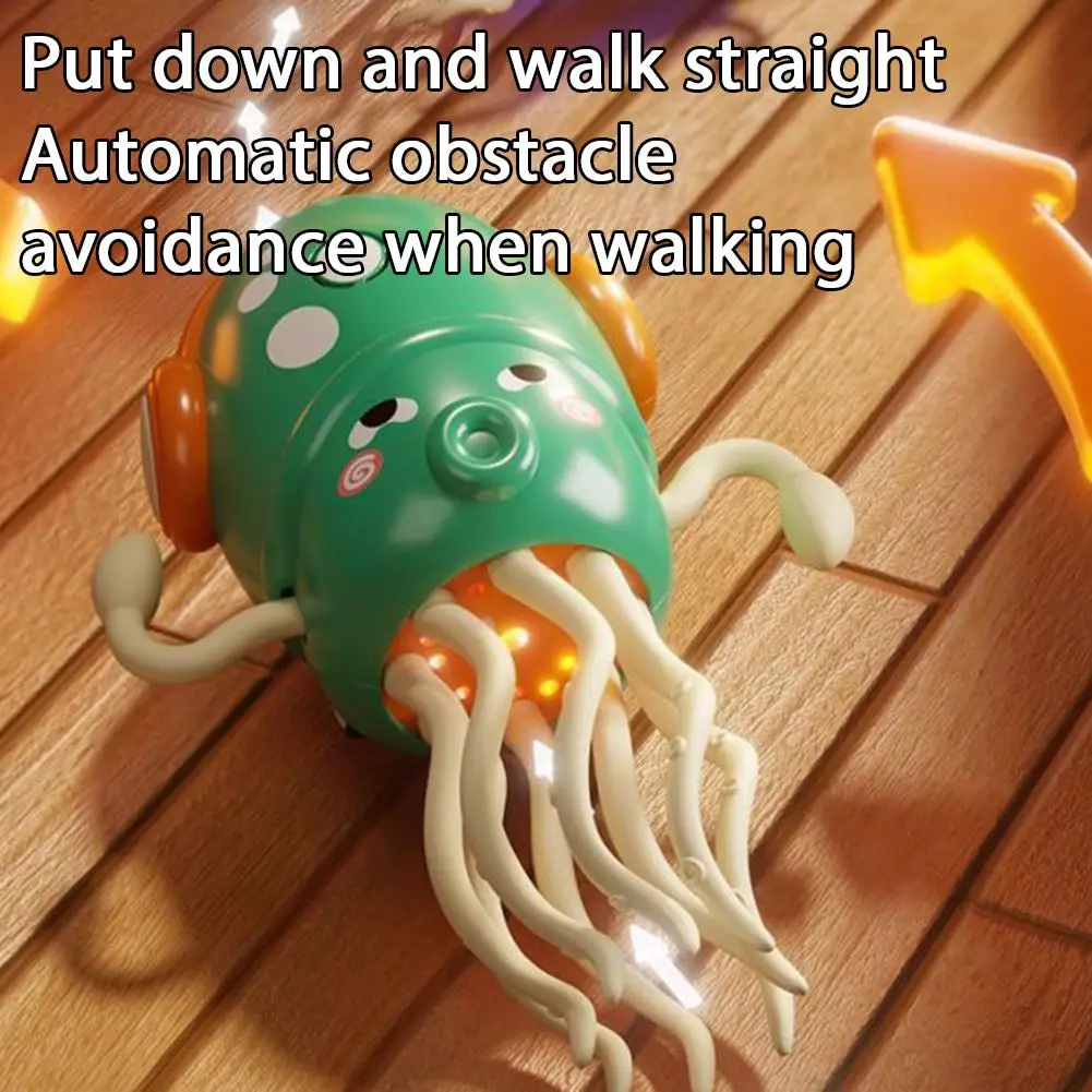 Nueva bailando pulpo chico juguetes electrónicos para mascotas dibujos animados desarrollo interactivo educación en movimiento juguete para regalo para niños pequeños