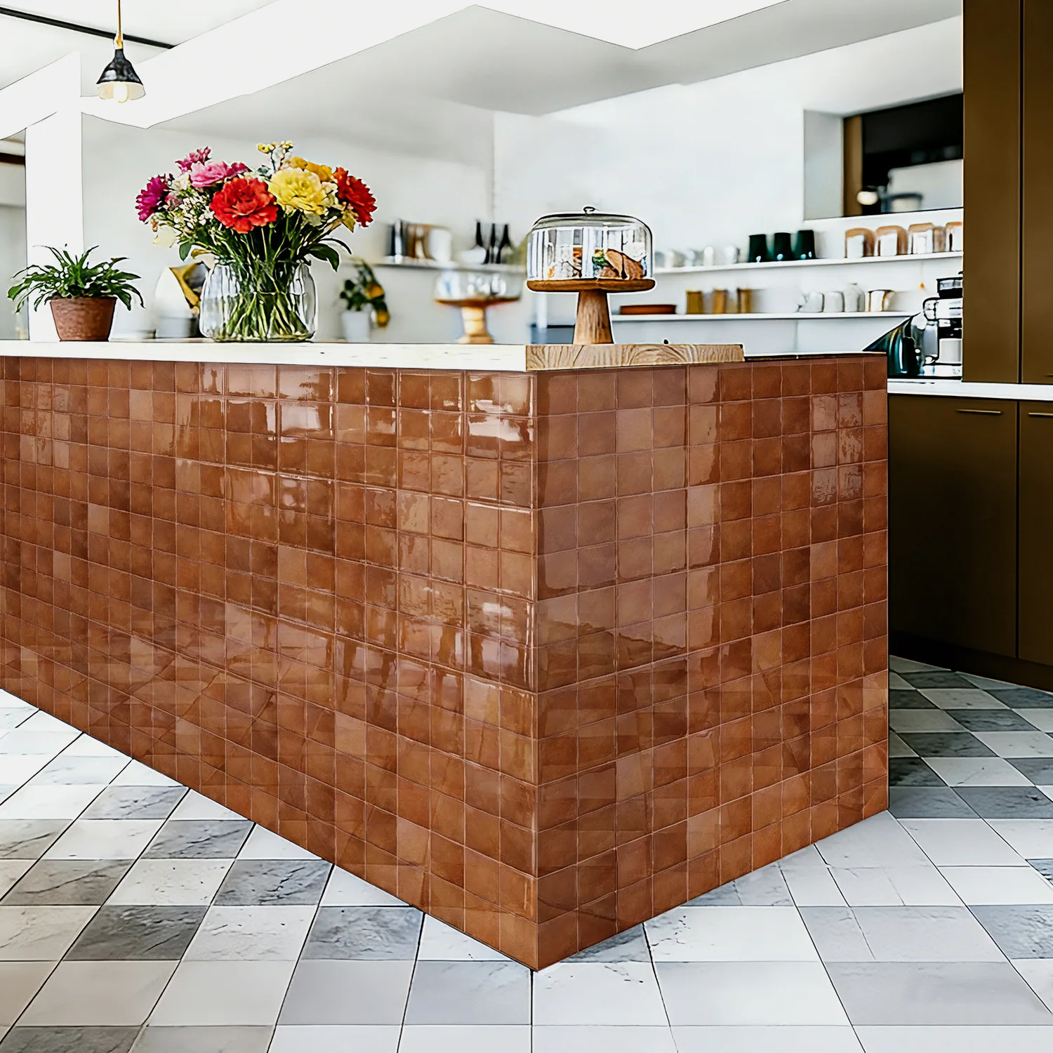 10pcs  Pure Color Tile Self-Ad - Commercial Kitchen Wall Panels ulasan dan harga
