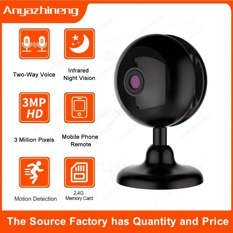 1080P Mini Camera Wifi Smart Home Two-way Voice Small Camcorder Security Night Vision Remote IP Wireless Surveillance Cam Espia