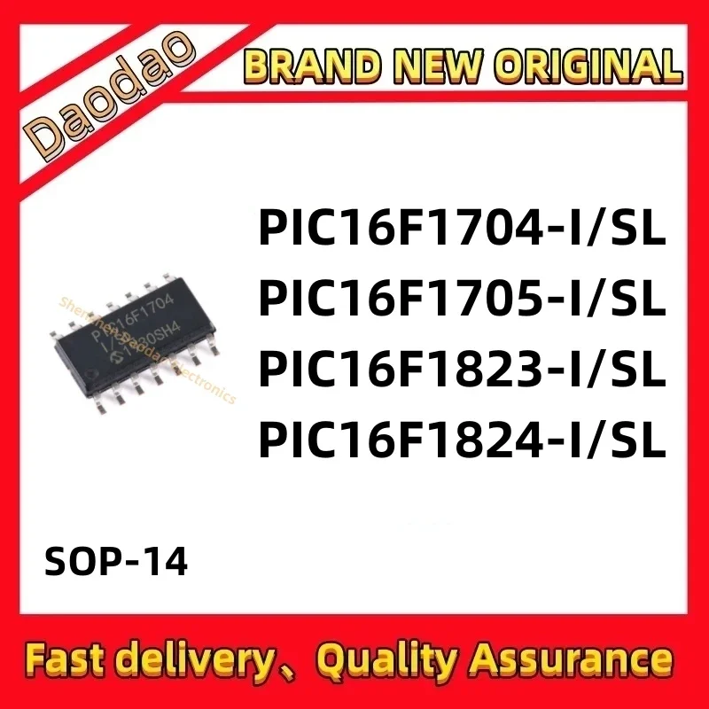 New PIC16F1704-I/SL PIC16F1705 PIC16F1823 PIC16F1824 PIC16F1704 PIC16F1705 -I/SL IC MCU Chip SOP