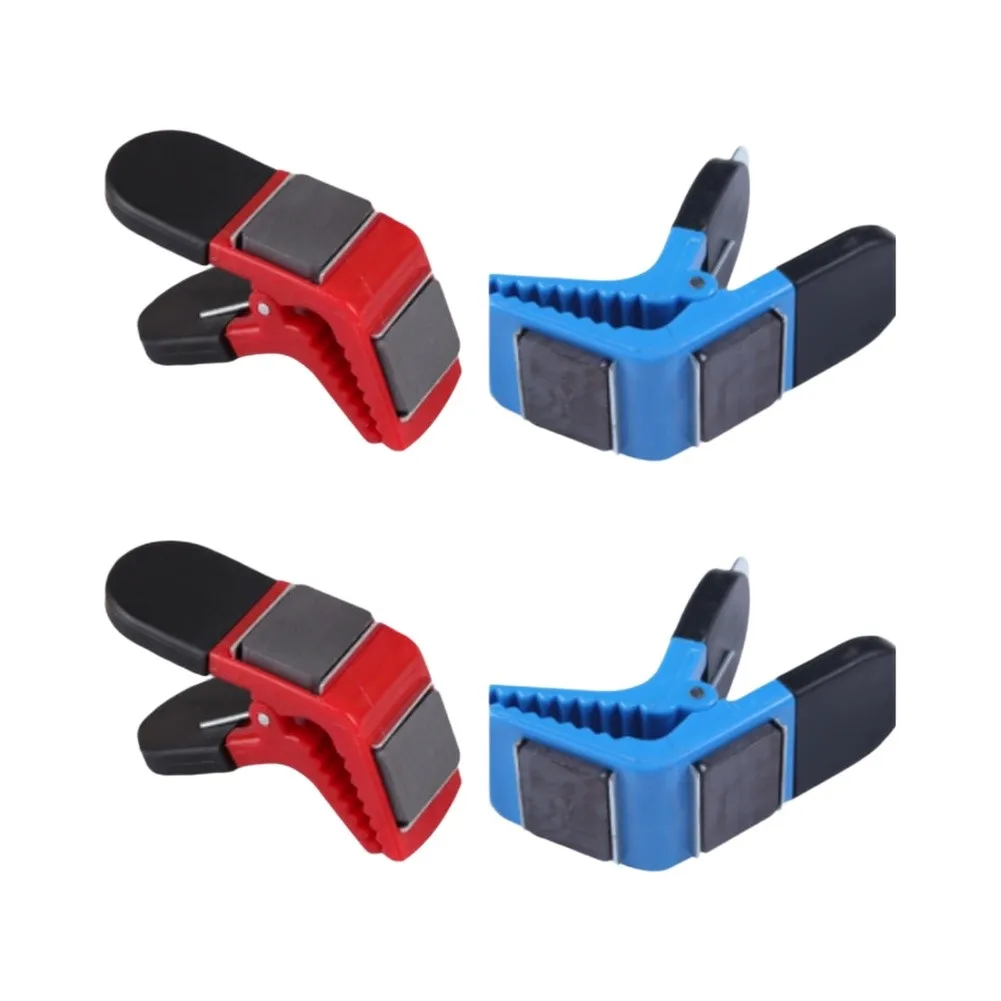 Set of Four Plastic Magnetic Brush Holders Designed for Clean Workspace Management During Home Renovation Projects