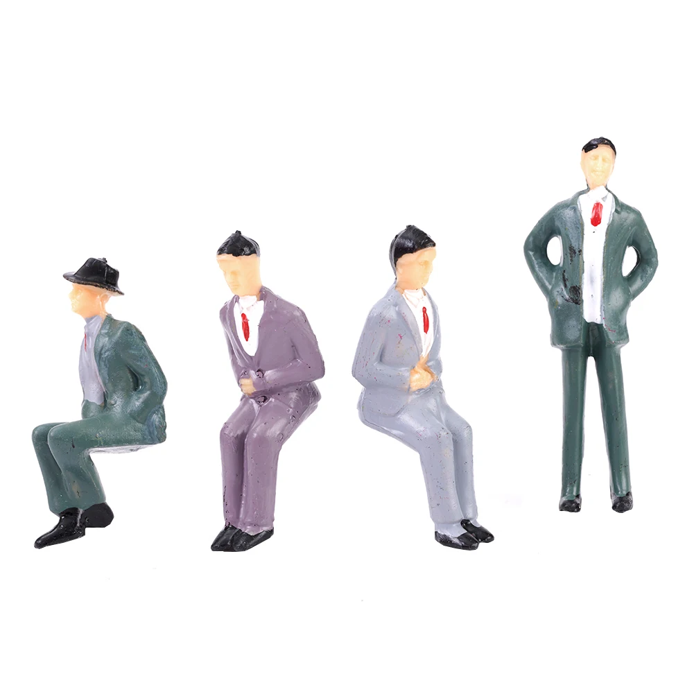 Figures Model People People Plastic 1 Gauge Scale Plastic Sitting Standing 50Pcs Accessories Outdoor Landscape