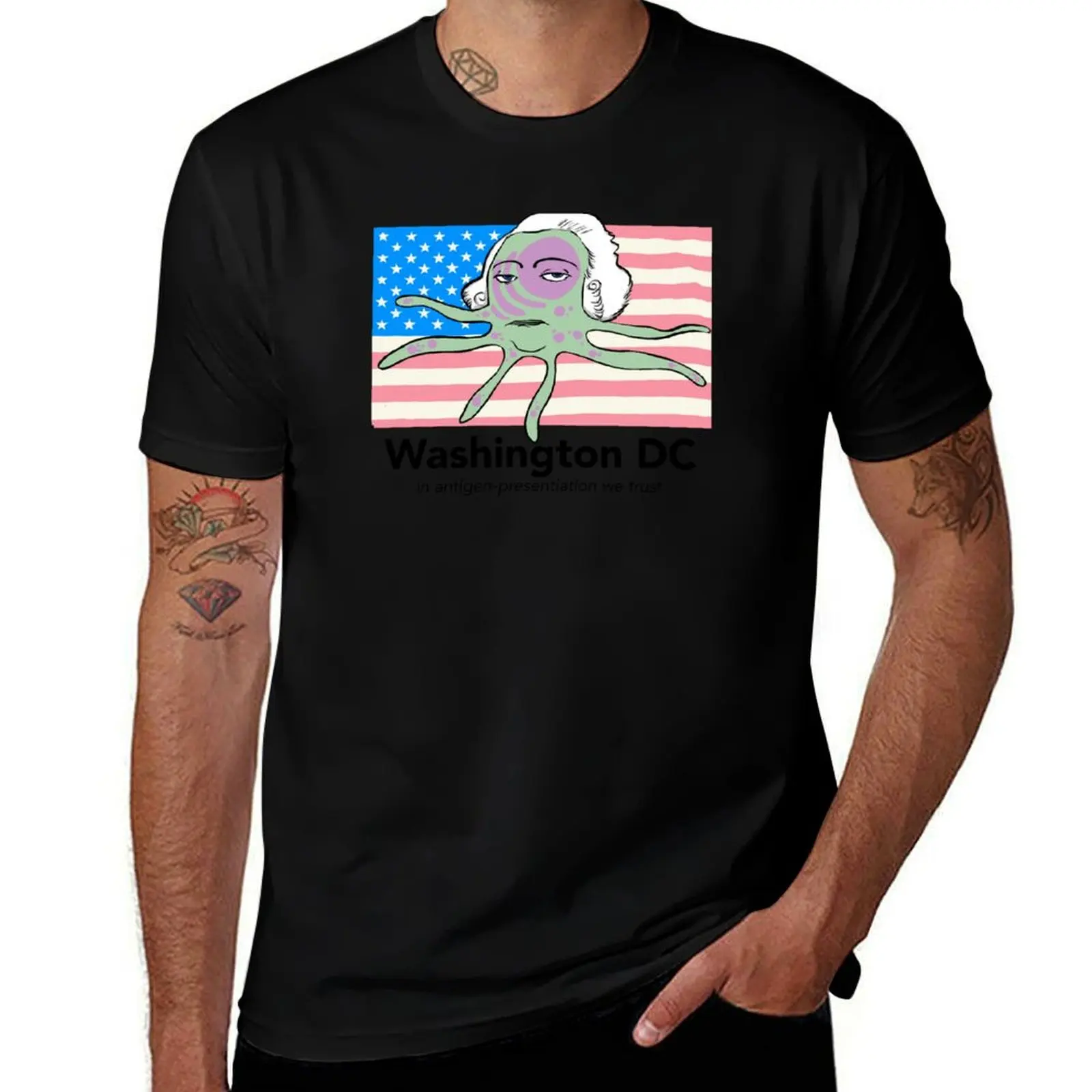 Star spangled dendrite T-Shirt t shirt men 100% cotton luxury brand T-Shirt