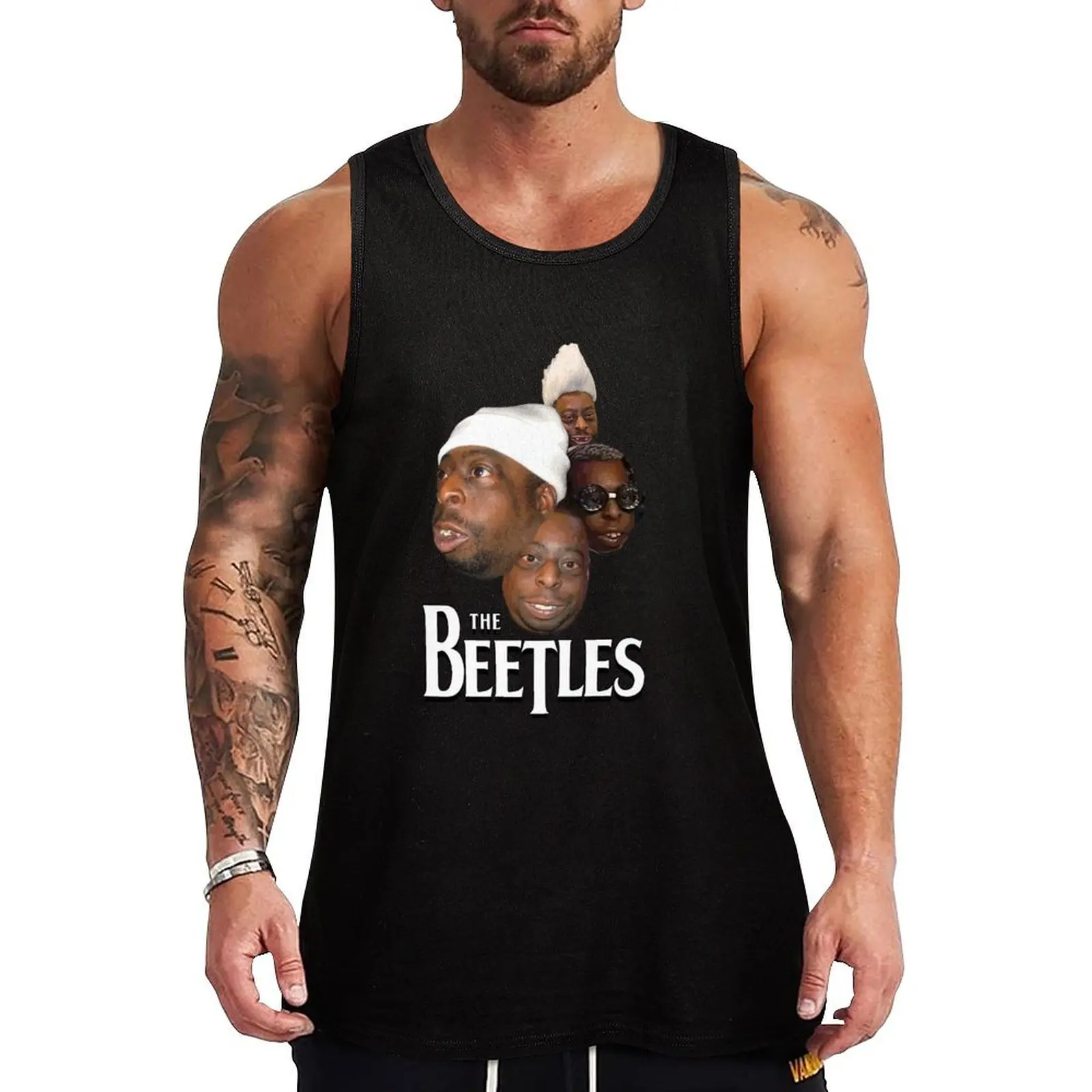 

the beetles px Tank Top Men's singlets gym wear men Sleeveless T-shirt anime top