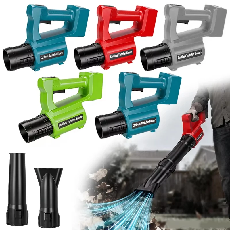 

Турбовентилятор-воздуходувка для замены аккумулятора Dewalt/Makita/Bosch/Milwaukee/Ryobi 20V Li-ion, 40000 об/мин, 1200 Вт, бесщеточный, ручной, для сдувания листьев