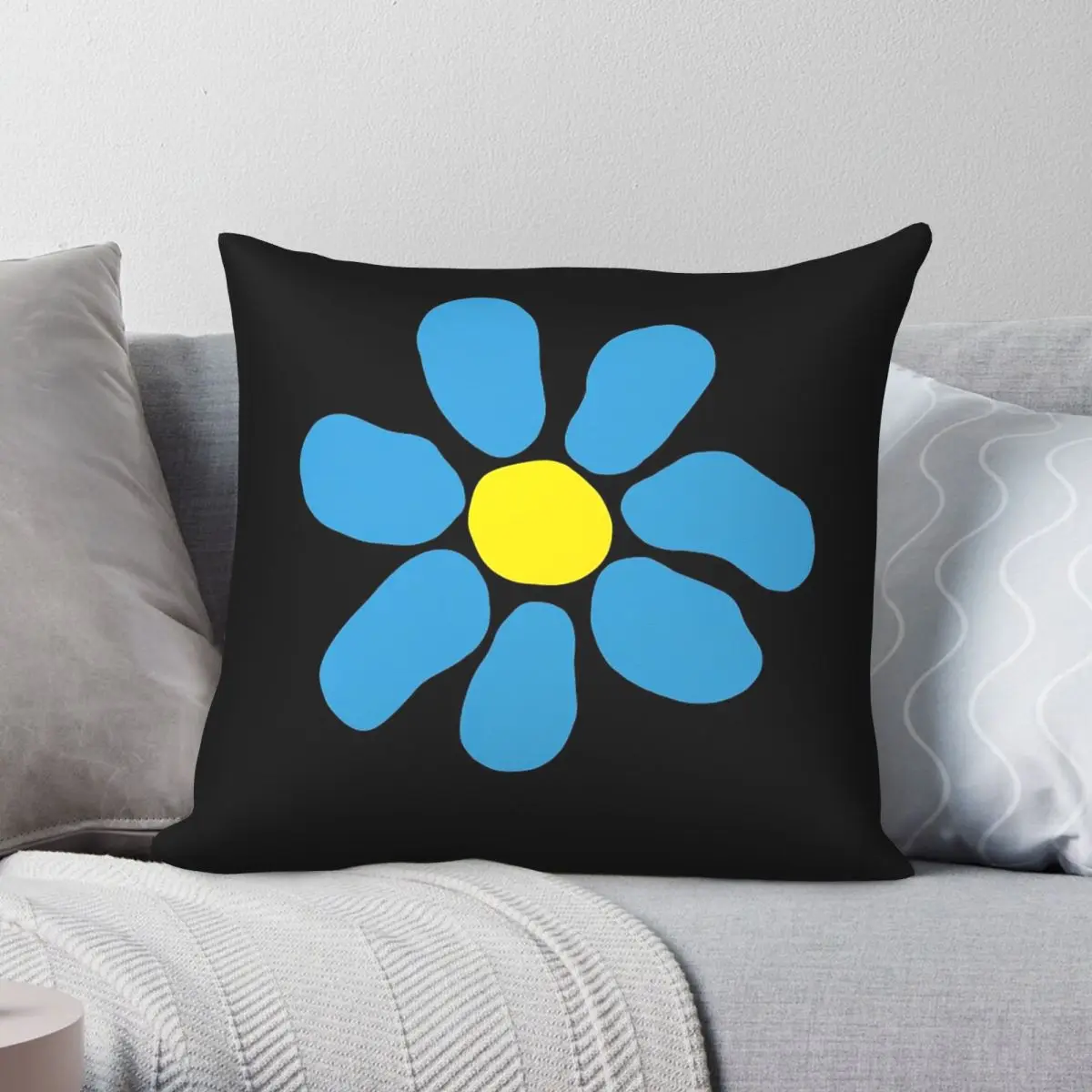 James The Band Daisy Square Pillowcase Polyester Linen Velvet Creative Zip Decor Throw Pillow Case Home Cushion Cover