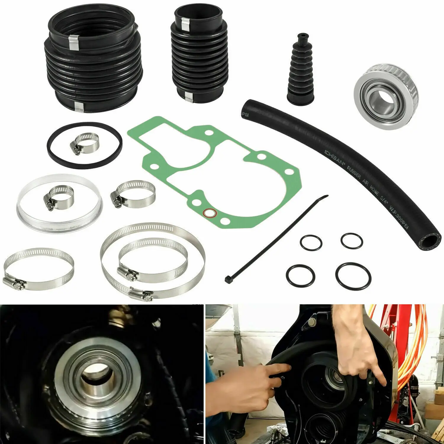 

TM 30-803099T1 Transom Bellows Repair Kit with Exhaust Bellows for MerCruiser Alpha One, Gen II Stern Drives