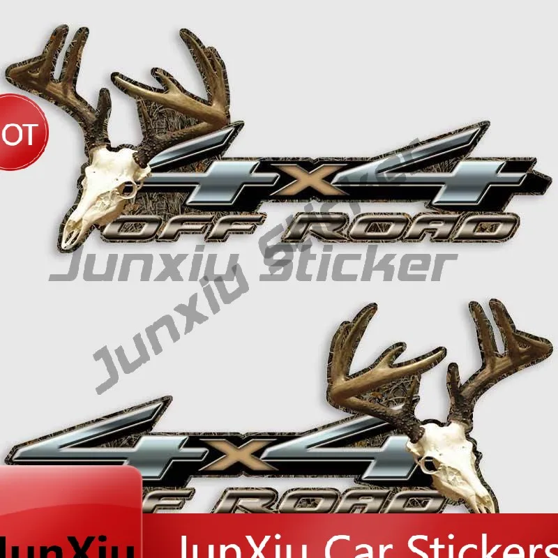 2 Stück 4x4 Roter Bikini-Mädchen Truck-Aufkleber Sexy Autokarosserie-Sticker 4x4 Truck Feuerwehrmann-Aufkleber Orange Feuer Offroad-Dekor Grafik USA – Detail 6
