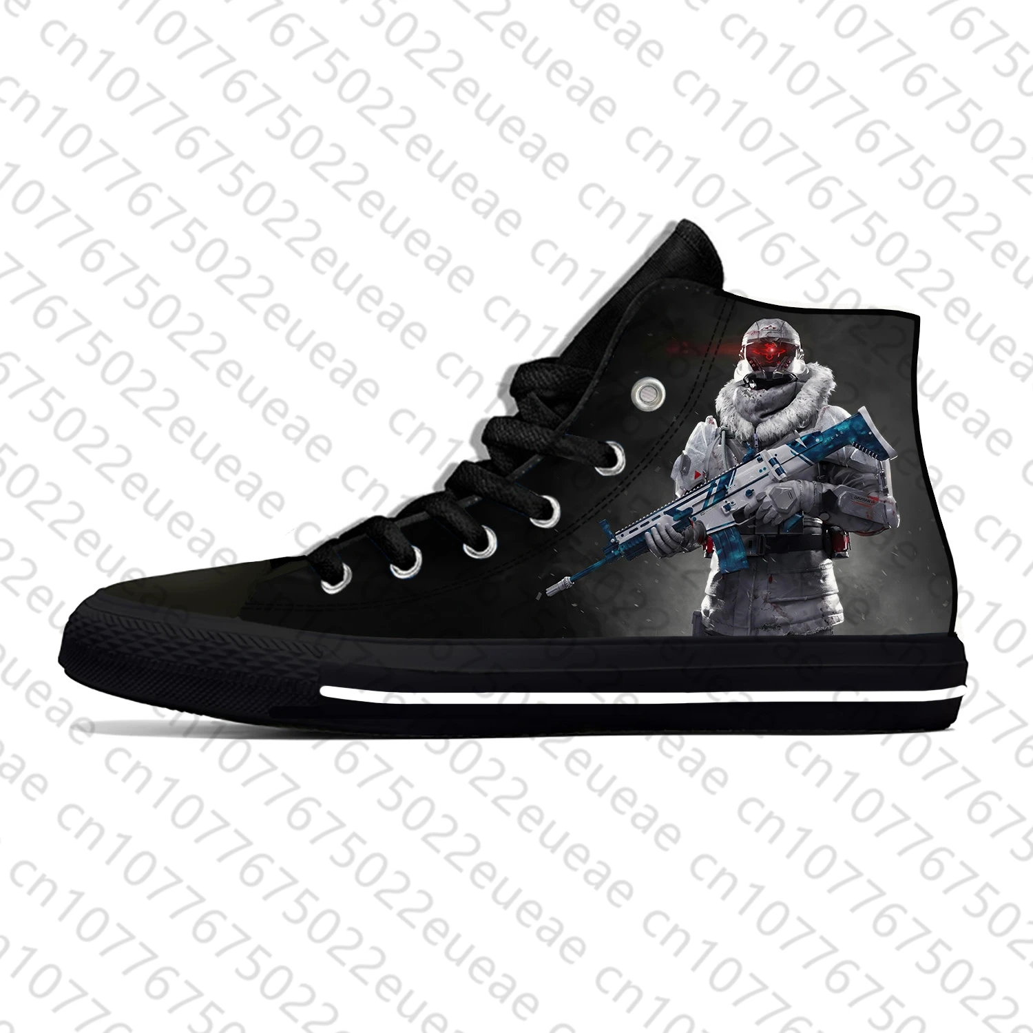 Free Fire Game Pattern Lightweight Cloth 3D Print Funny Hot Fashion High Top Canvas Shoes Mens Womens Casual Breathable Sneakers