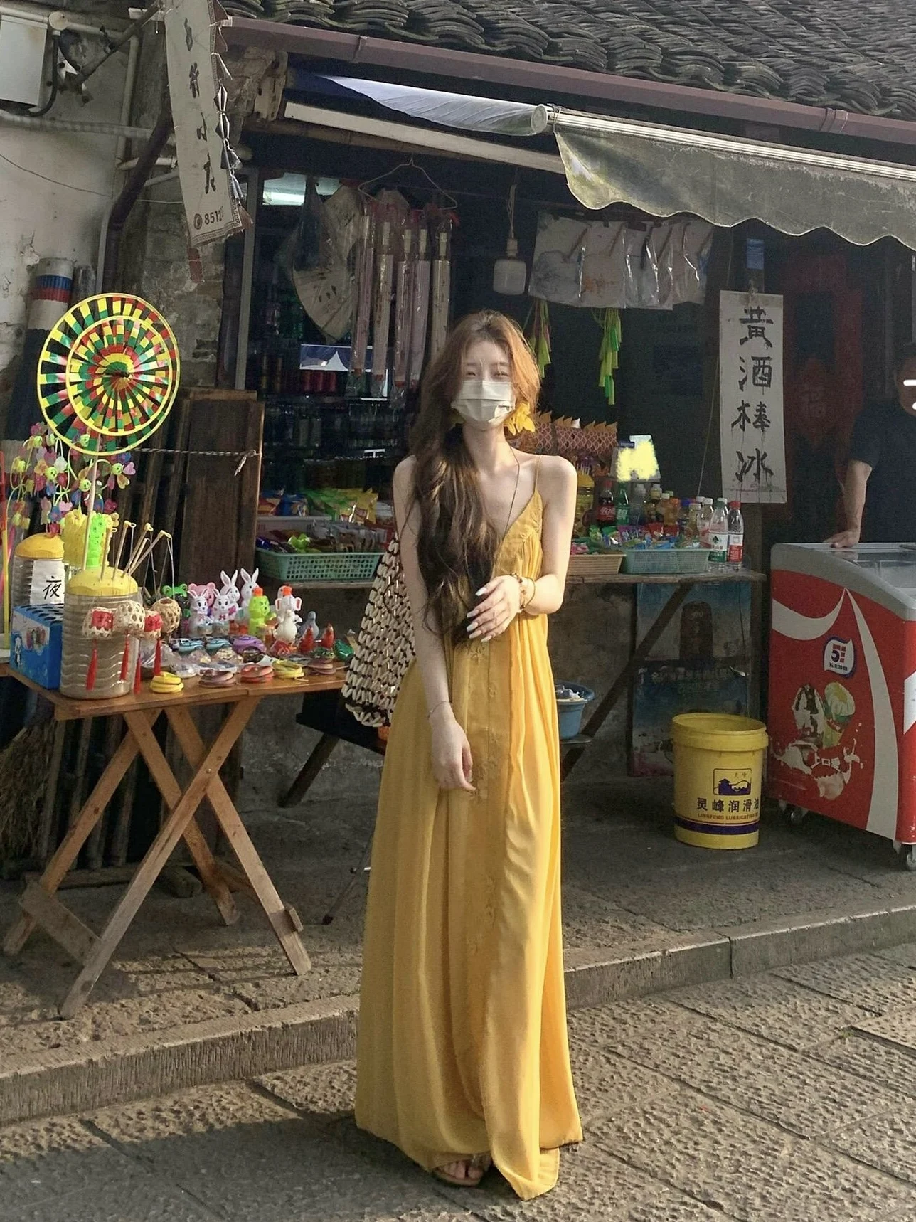 เดรส ชุดเดรสสตรี จิไร เคอิ ฤดูร้อน ผ้าโมดอล ทรงหลวม มีเชือกผูก สม็อค น้ำหนักเบา เรียบง่าย หวาน สดใส น่ารัก ฮาราจูกุ