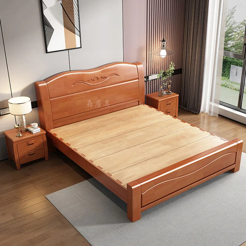 

Wooden Mobile Bed Sleeping Princess Design Floor Girls Modern Luxury Children Double Bed Bedroom Muebles Lounge Suite Furniture