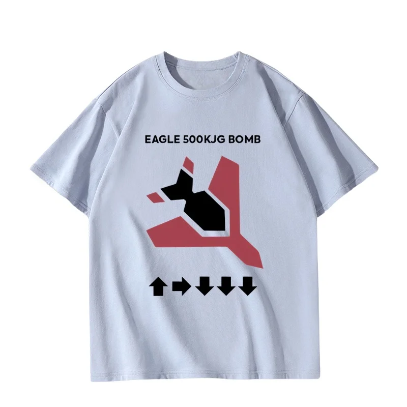 2025 صيف جديد رائجة البيع في جيدي غواص 2 الجحيم غواص لعبة موضوع CosT-shirt الرجال والنساء الصيف القطن تنفس تي شيرت