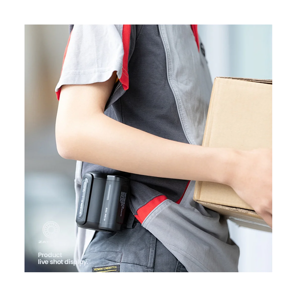 A09G-USB مروحة الخصر المعلقة الشخصية المحمولة 4500MAh قابلة للشحن مروحة كهربائية يمكن ارتداؤها في الهواء الطلق مكيف الهواء الرياضي Fan-A