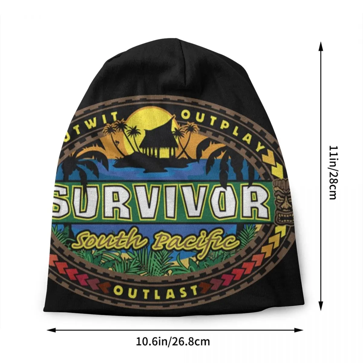 Reality TV Survivors South Pacific Skullies Beanies Caps Unisex Winter Warm Knitting Hat Cool Adult Bonnet Hats Outdoor Ski Cap