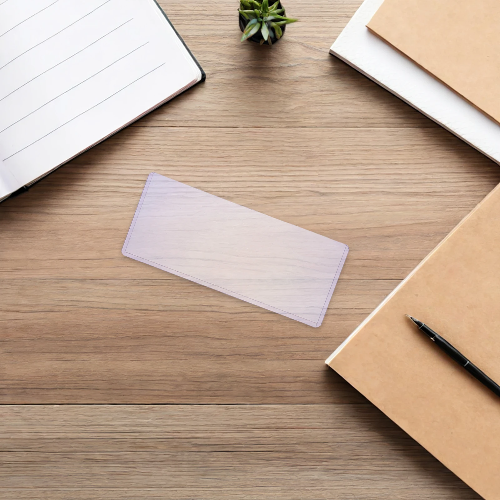 20 قطعة حامل المال الورقي واضح بولي كلوريد الفينيل فاتورة حامي كم لجمع الأوراق النقدية مقاوم للماء كيس تخزين العملات شفافة #4