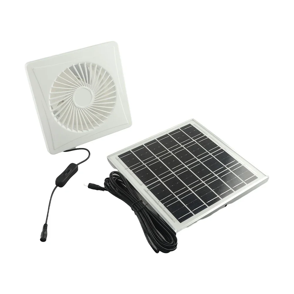 Powerful 12W Solar Panel Air Vent Fan Quick Install Extractor Ventilation Fan for Fresh and Pleasant Environments