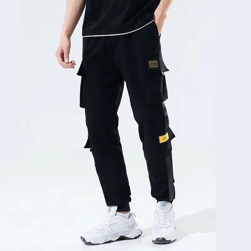 

Спортивные штаны, прямые свободные трендовые мужские летние супер-тонкие летние повседневные брюки