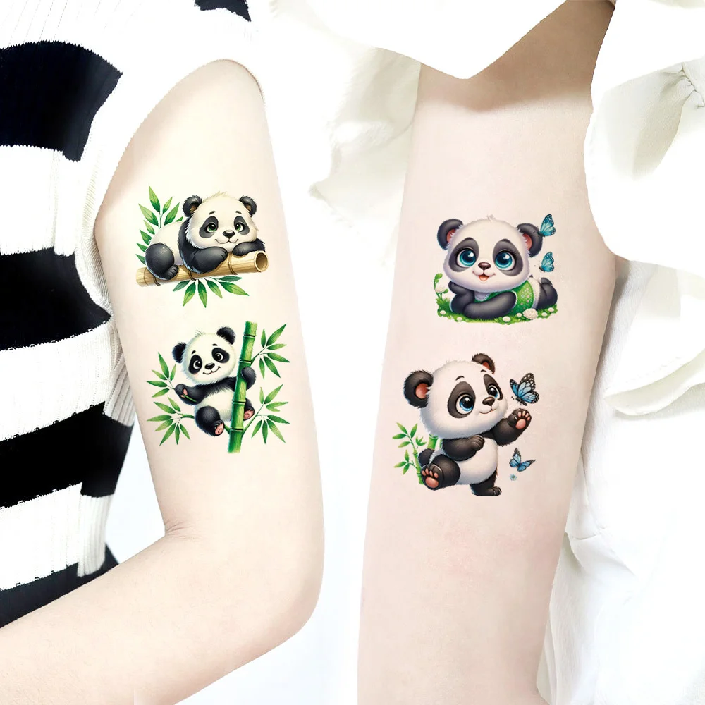 20 Sheets Cute Panda Temporary Tattoo Stickers, Music Festivals & Birthday Party Favors Supply Decor, Gifts, Goodie Bags Fillers