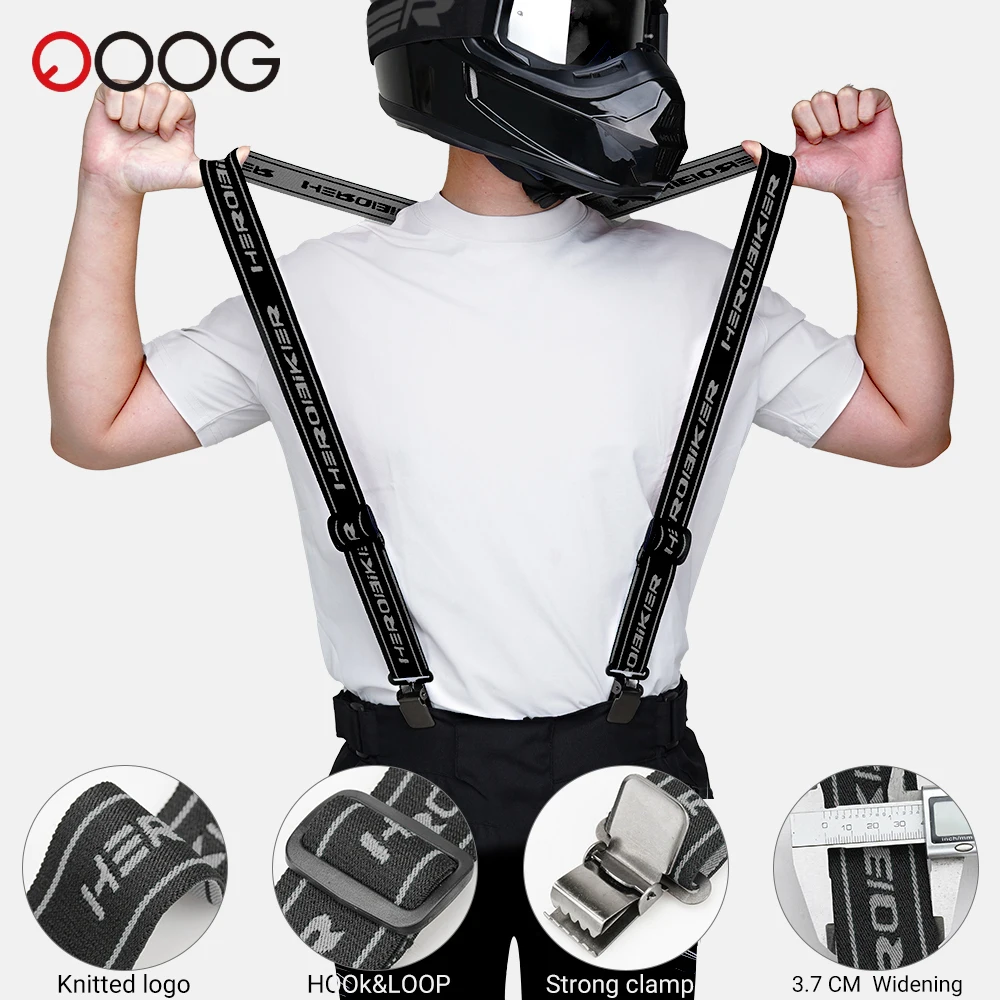 Tirantes para motocicleta, pantalones, cinturón para Motocross, pantalones ajustables de alta elasticidad en forma de Y, correa para tirantes para montar en motocicleta y carreras