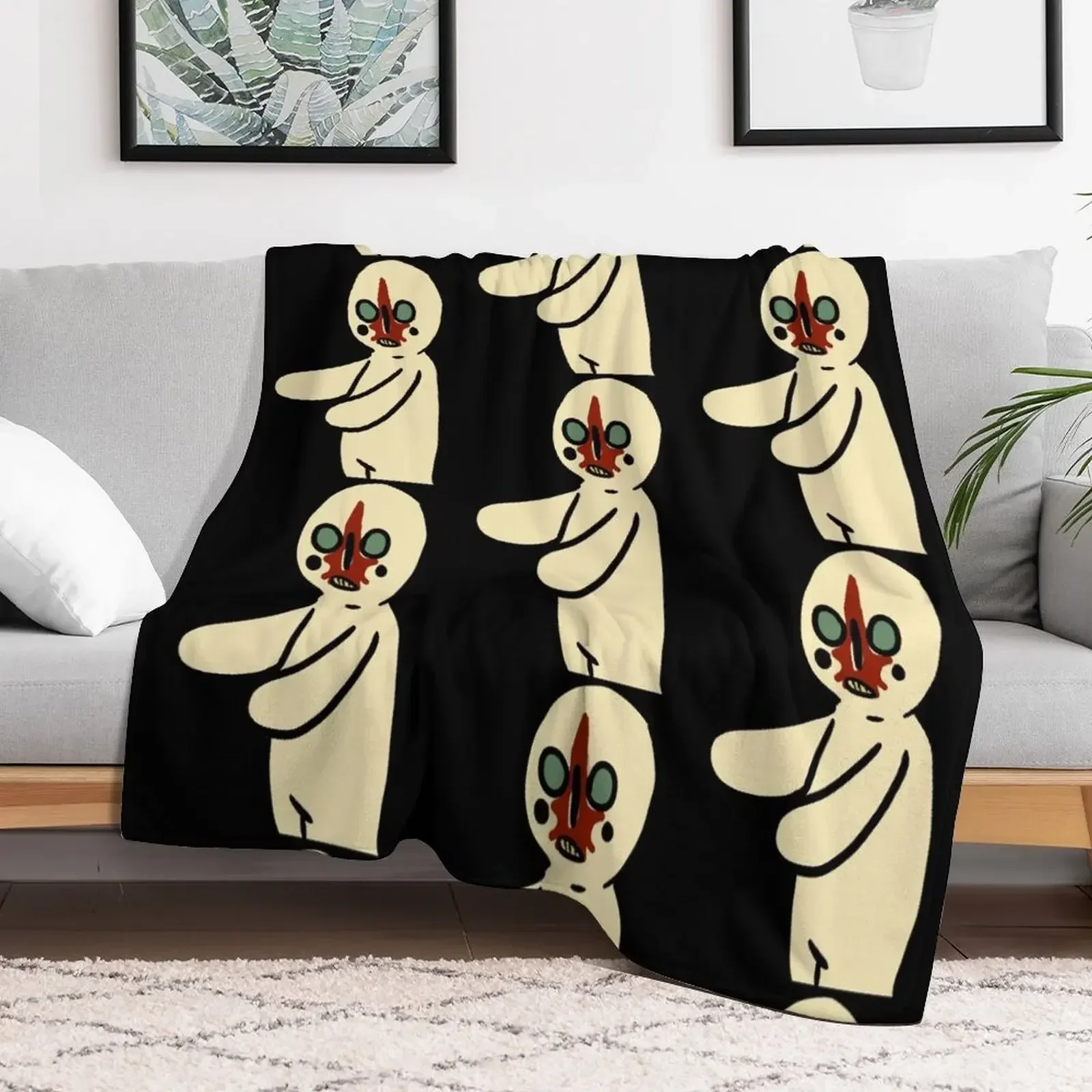 

SCP-173 Throw Blanket anime for winter Blankets valentine gift ideas Flannel Blankets
