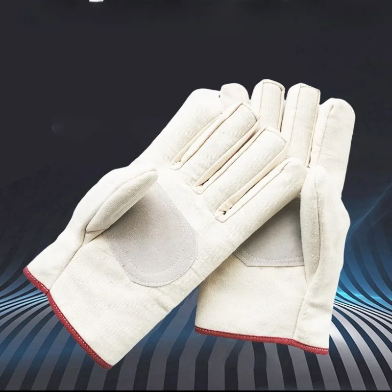 

Double Thickened Canvas Welder Gloves Wear-Resistant Protective Labor Maintenance Gloves for Welding And Industrial Use