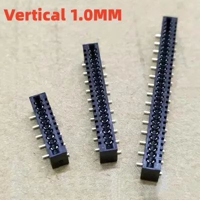 10Pcs FPC Connector 1.0mm Double-Sided Lock-Free Horizontal Patch Vertical Sticker Dislocation Flexible Flat Cable Socket 4p-40p