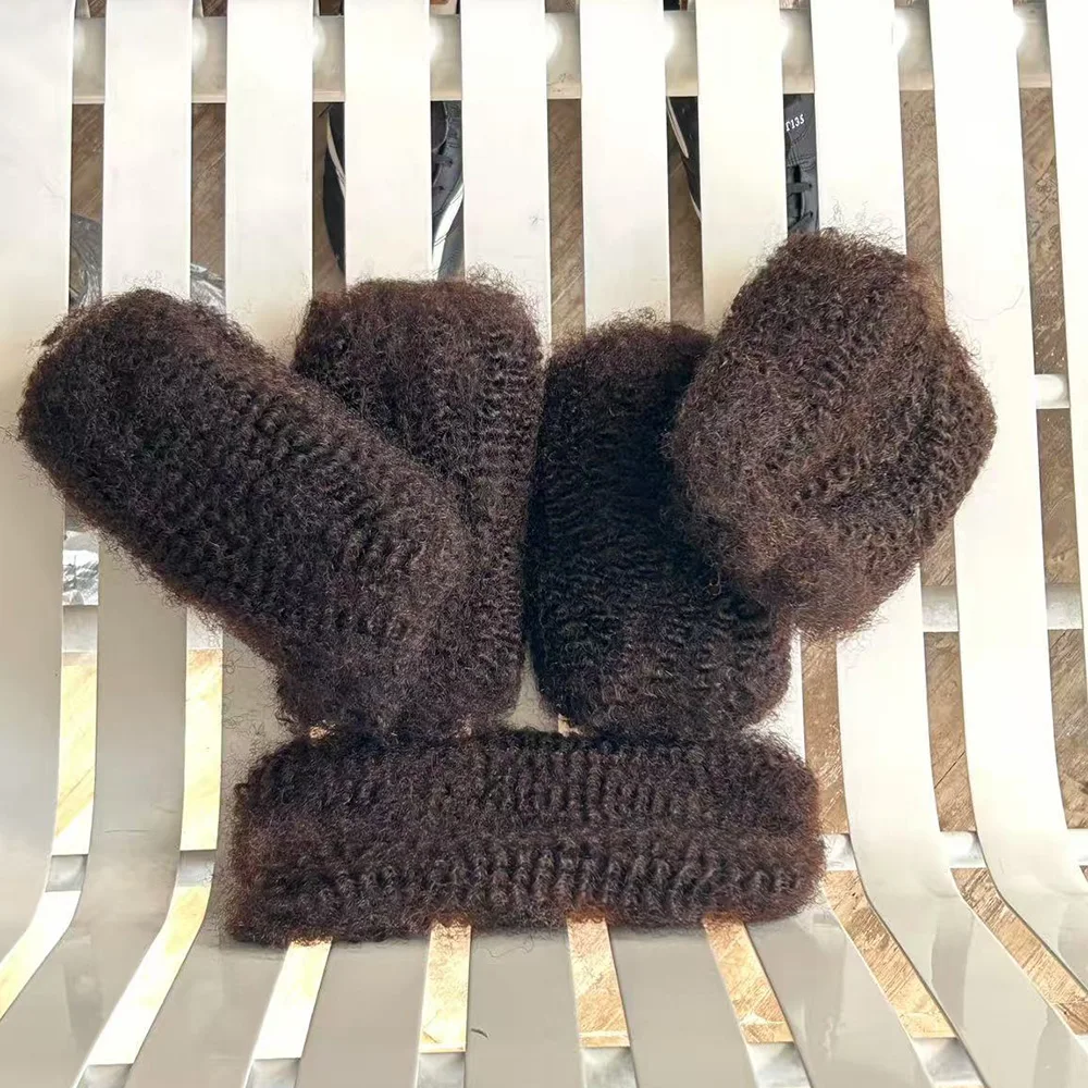 Rambut Manusia Afro Kinky Brasil Alami untuk Kepang Rambut Remy 30g/Pak Tanpa Jalinan QVR 4C Afro Kinky 10-18 Inch