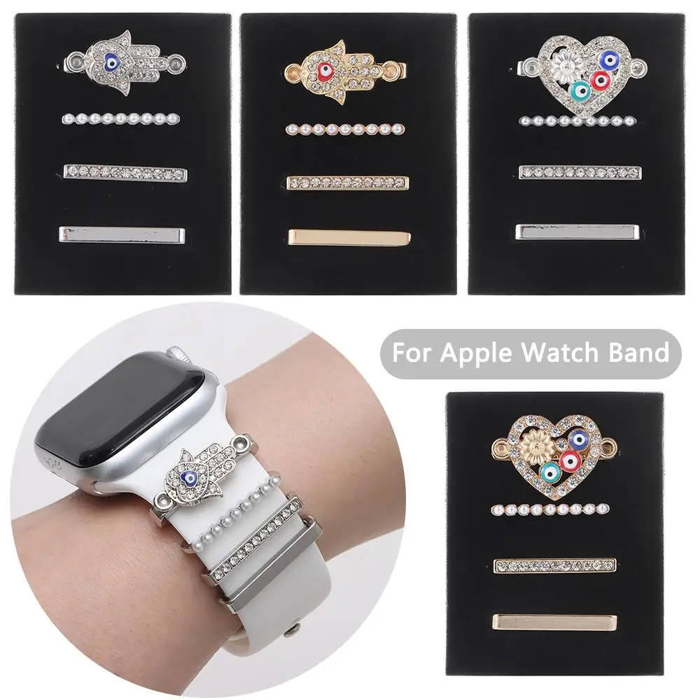 Brooch Diamond Strap Accessories For Apple Watch Band Decorative Ring Wristbelt Charms Watch Band Ornament For Apple Watch Band