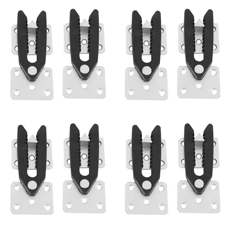 ABJN-8 Pcs Sofa Couch Sectional Furniture Connector Joint Snap Alligator Style