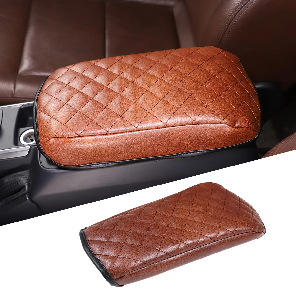 

1PCS PU Leather Car Center Console Armrest Box Lid Cover Handrest Box Protection Cover For Mercedes Benz G Class W463 2013-2018