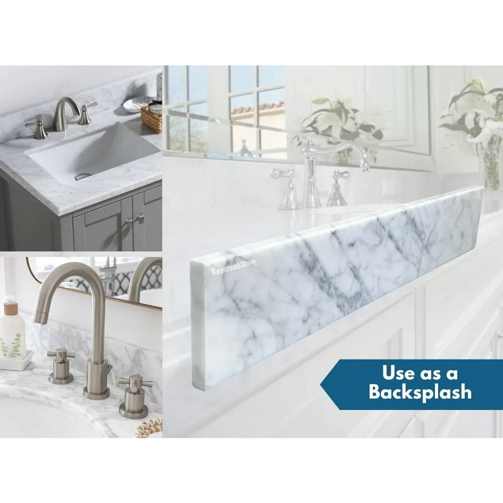 عتبة سرج رخامية بحافة سهلة للاستحمام والحمامات والأرضيات وعتبات النوافذ والمواقد - استخدام متعدد الاستخدامات في المنزل #4