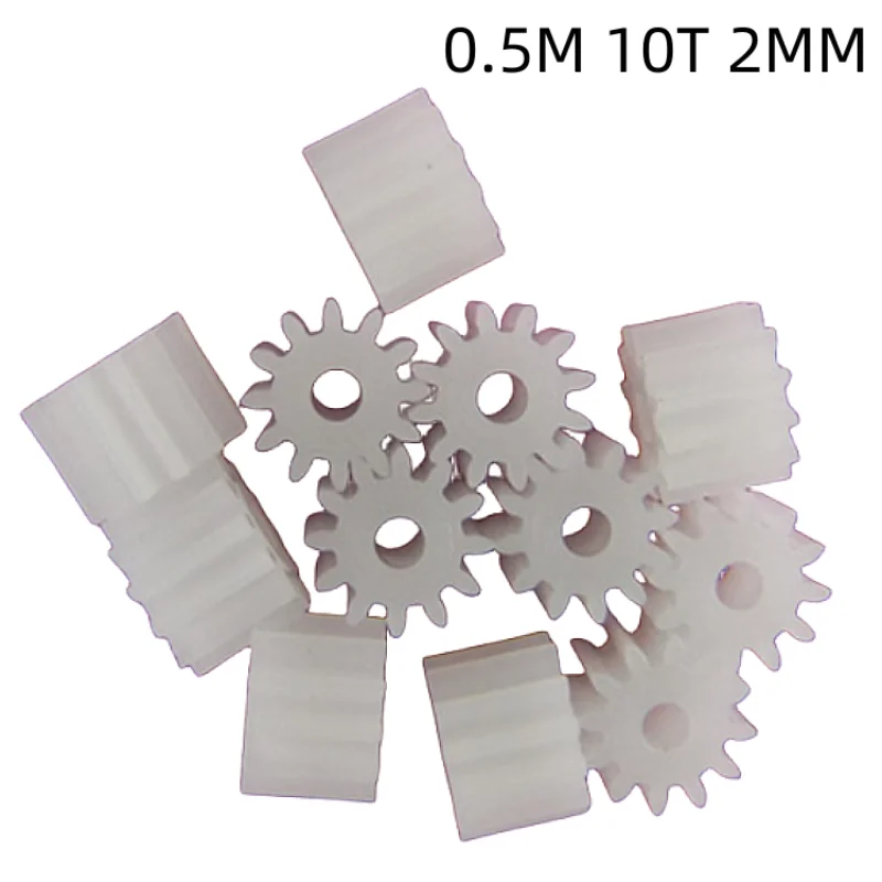 

10PCS/LOT Spindle straight gear,102A 0.5 modulus 0.5M 10T 2MM hole diameter,DIY car model motor gear accessories