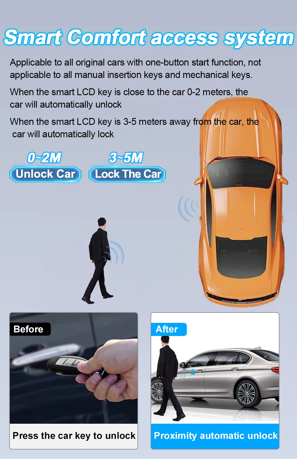 Universal CF920 coreano/inglés modificado Smart Key pantalla LCD para Audi/Benz/BMW/Ford/Toyota/Citroen/Opel/Porsche/Jaguar/Land Rover Cómoda