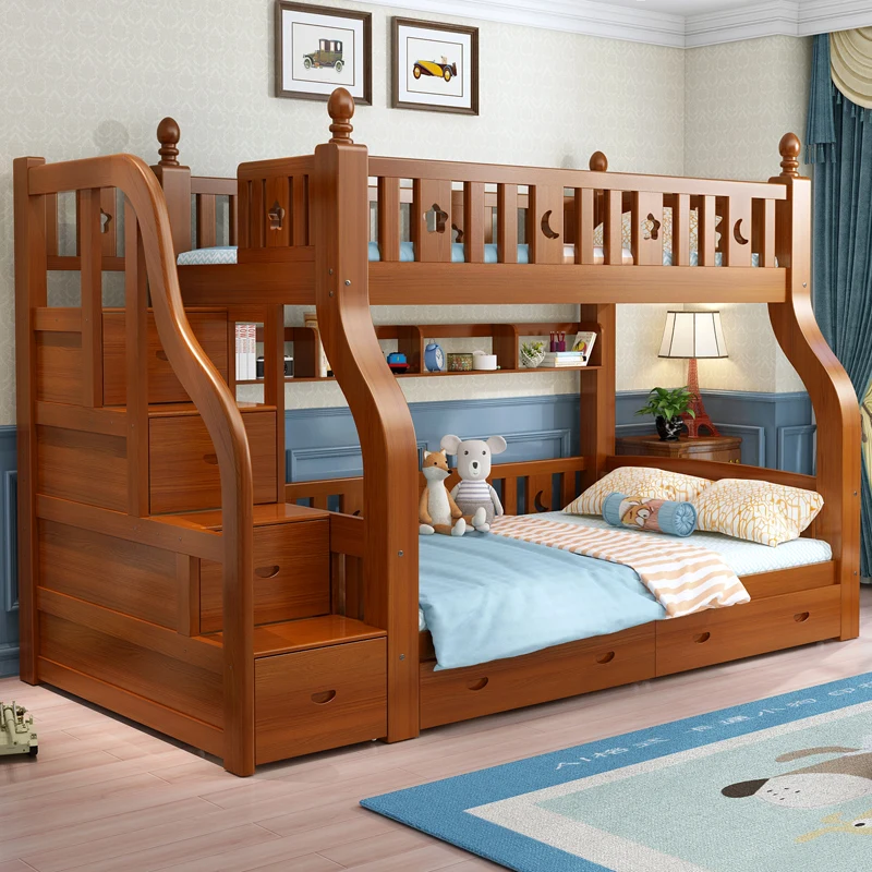 

All solid wood high and low Bunk Mother and child 1.5 meters Two-layer children's Upper and lower Adult