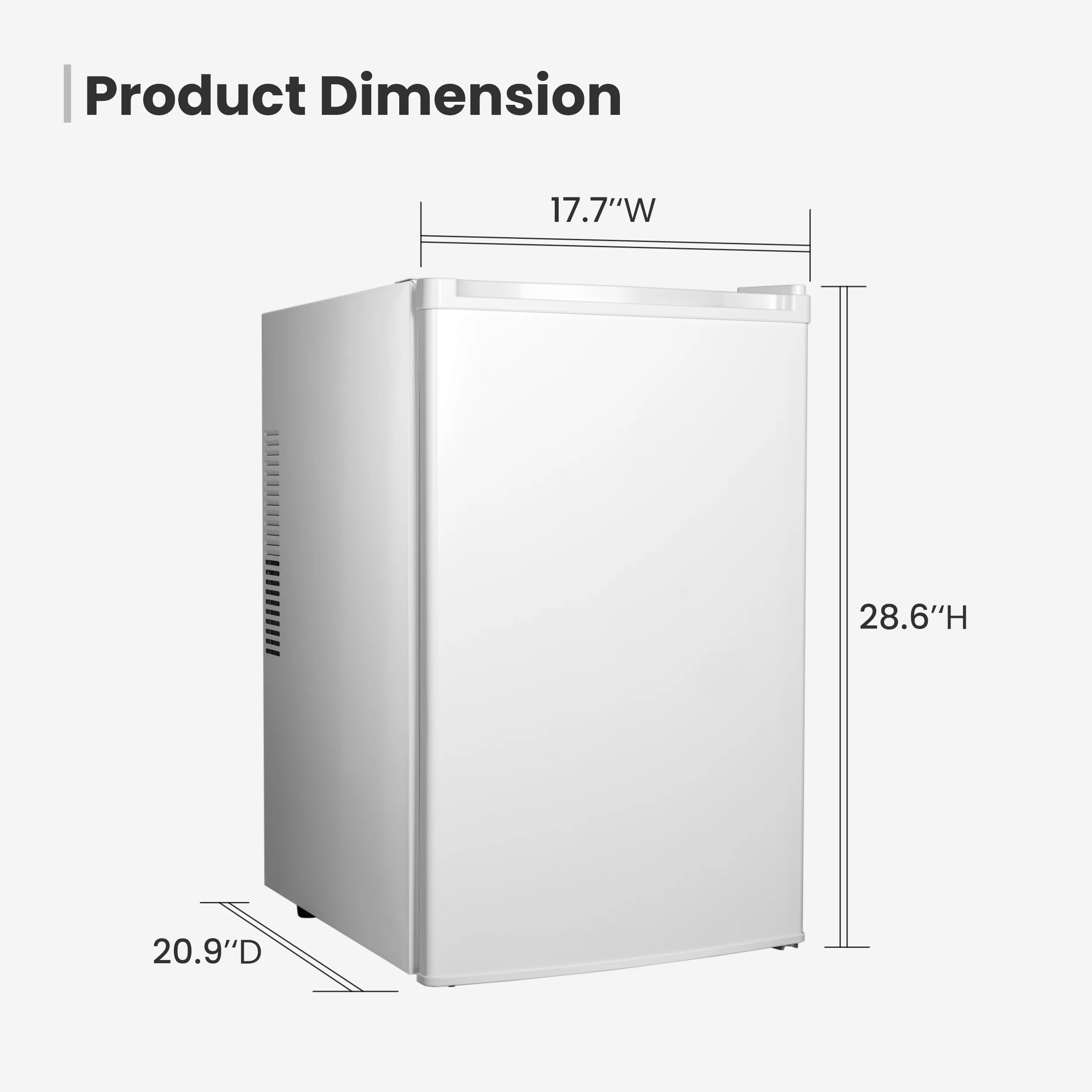ثلاجة تبريد مشروبات صغيرة، خزائن نبيذ سعة 38/70 لتر مع نظام تبريد حراري 3-22 ° ثلاجة نبيذ قائمة بذاتها للمنزل #3