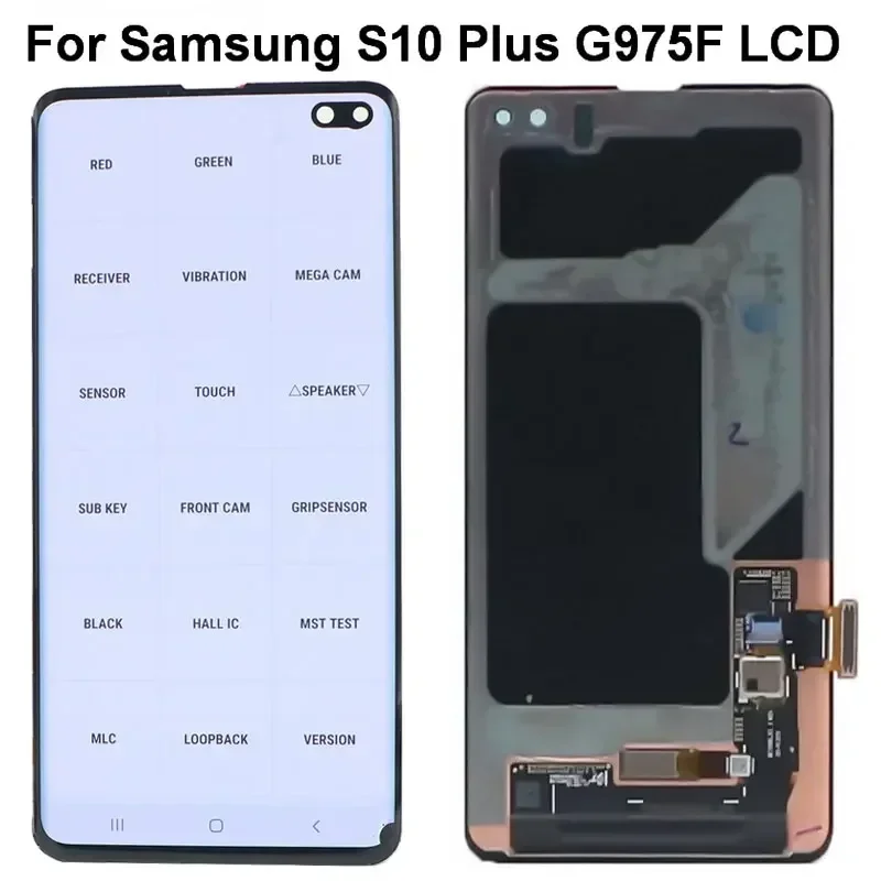 

Super AMOLED LCD touch screen for Samsung Galaxy S10 plus, g9750, g975f/DS, g975u, LCD display, touch screen, digitizer Assembly