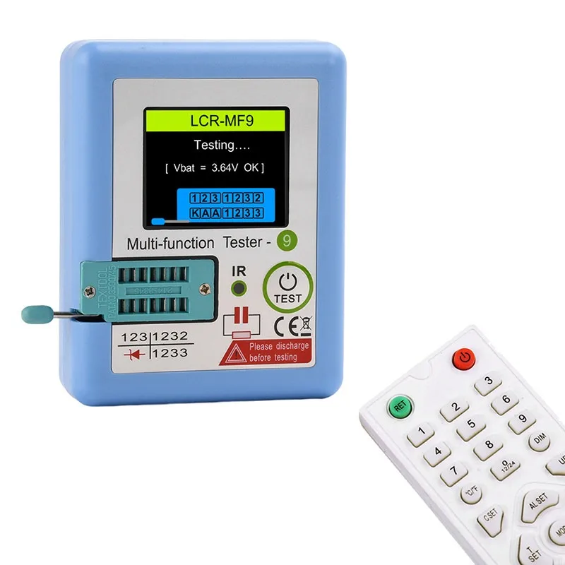 MF9 TFT1.8-inch color screen high-precision multi-function transistor tester automatic shutdown high battery life rechargeable