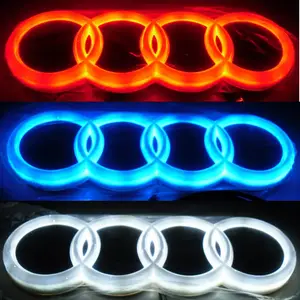 18 5 8 CM ist fur 5D Audi geeignet die personalisierte dekorative Licht Q3 A3 Q5 TT A5 A8 hinteres Logo LED Licht emittierendes Logo. AliExpress