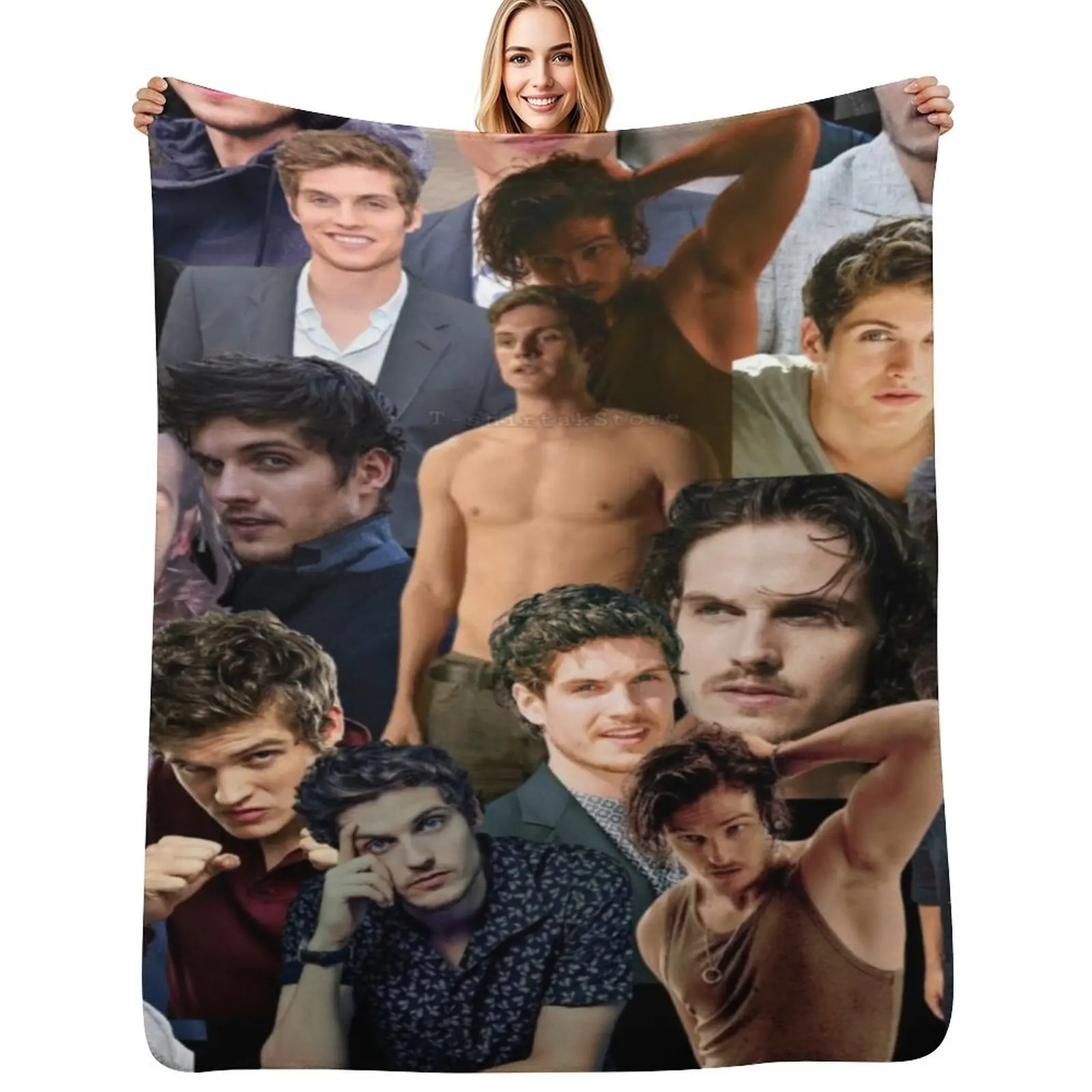 

daniel sharman photo collage Throw Blanket Thin Soft Blanket for Summer Night Sleeping
