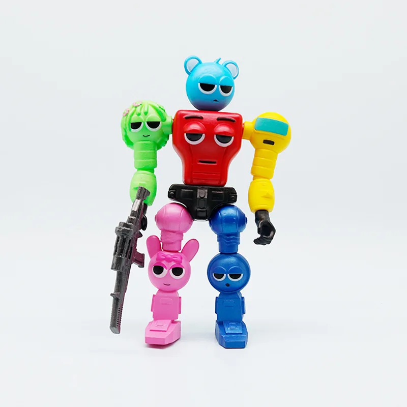 إيقاع صندوق روبوت مشترك تجميع المحمول عامل لعبة دمية المحيطة نموذج حلية لعبة ألعاب إبداعية وتماثيل للأطفال