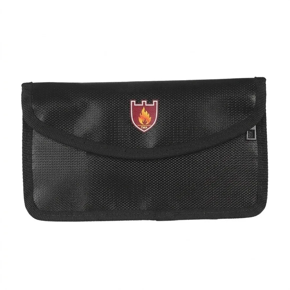 Fiberglass Fireproof Document Bag Heat Proof Zipper Closure Fireproof Cash Bag Fastener Closure Water Proof Money Pouch