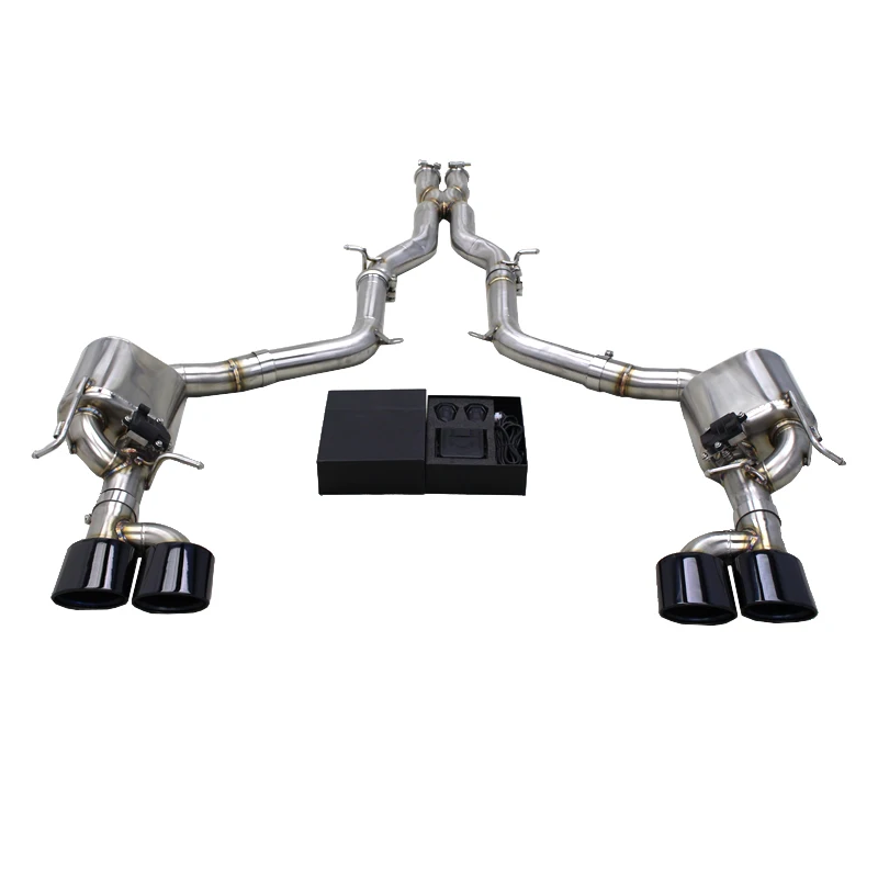 

SS304L Exhaust Pipe System For Mercedes-Benz C63 AMG W204 6.2L 2012-2016 High Quality Valvetronic Catback Exhaust