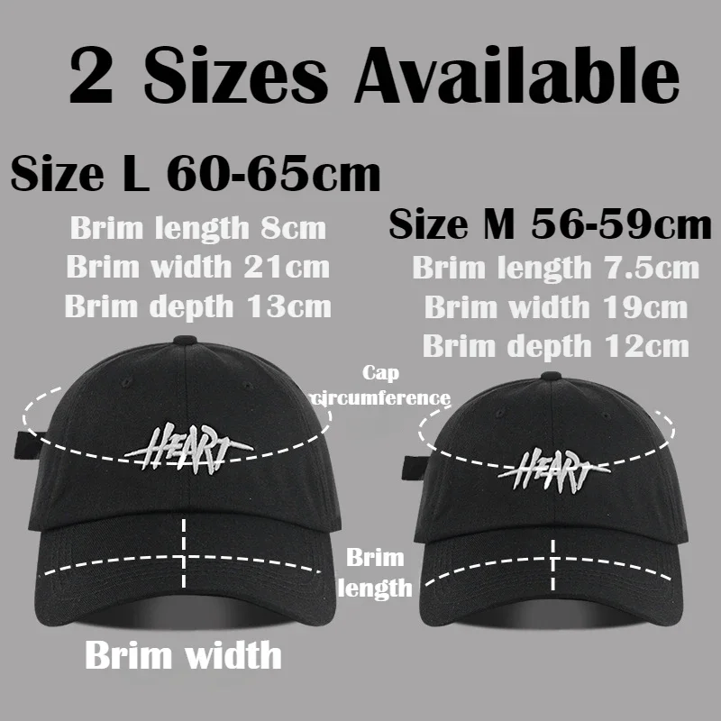 XXL Big Size Baseball Caps Letters Big Head Soft Cotton Extra Large Size Women's Low Profile Golf Hats OverSize Caps For Men